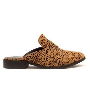 5⭐️ Camel Black Leopard Mule Ballerinas- Shoe